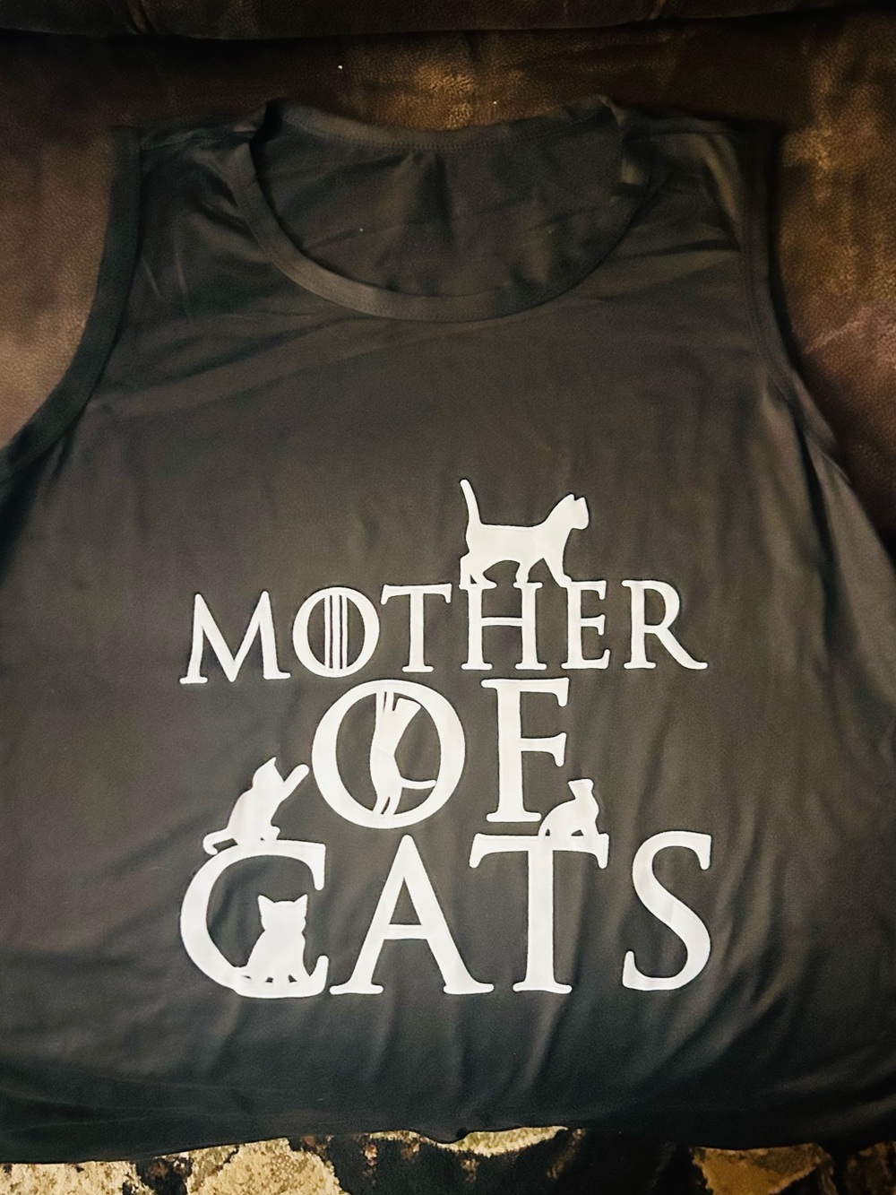 Mother of Cats Black Pet Lover Tank Top